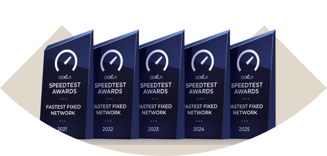 Premio Ookla SPEED TEST AWARDS